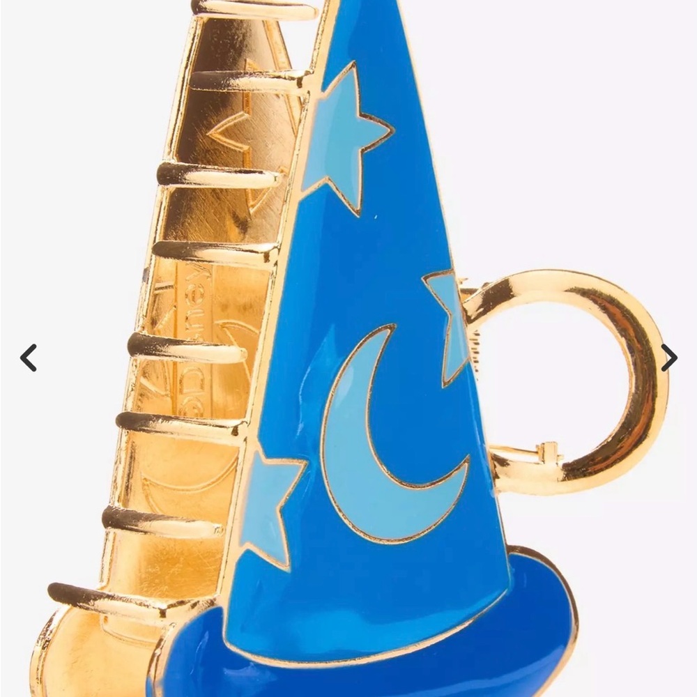 Disney Fantasia 85th Anniversary Sorcerer Mickey Hat Figural Metal Claw Clip